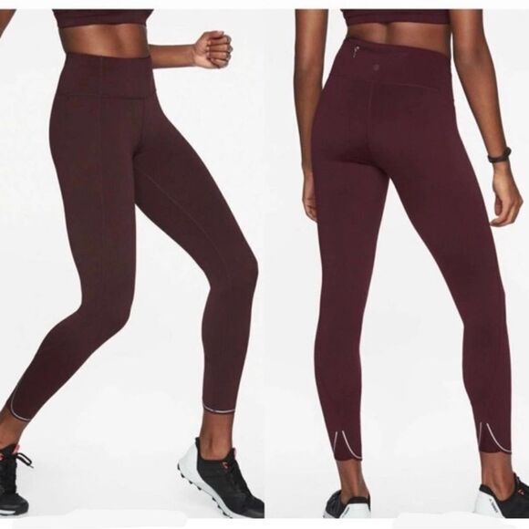 Athleta Run 7/8 Tights Leggings in Auberge Mauve S - Picture 1 of 9